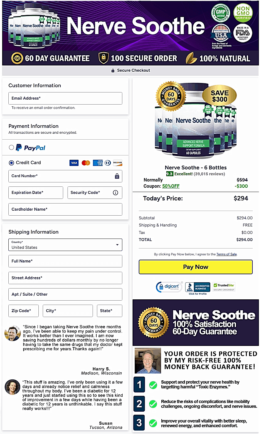 Nerve Soothe Buy Now